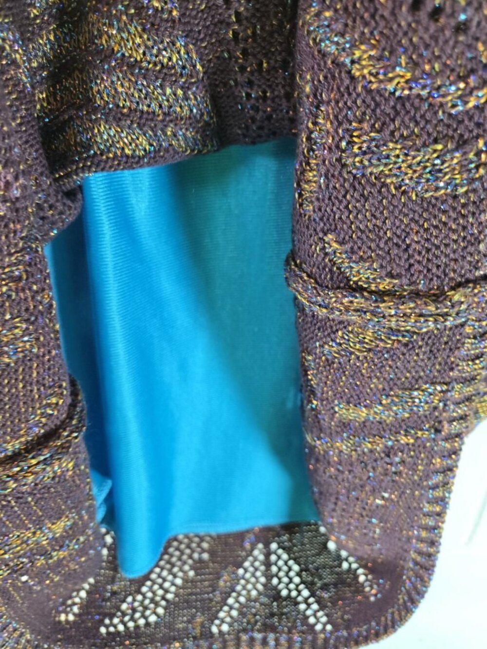 Cecilia Prado Anthropologie Knit Metallic Sweater Skirt - Picture 10 of 12